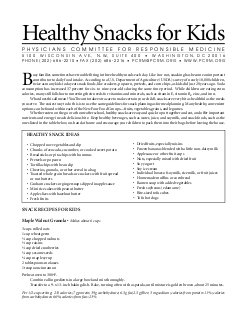 Kids Snacks (PCRM)